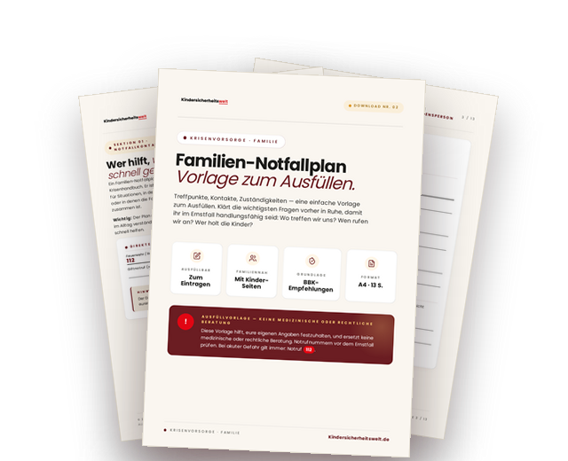 Vorschau der Vorlage Familien-Notfallplan